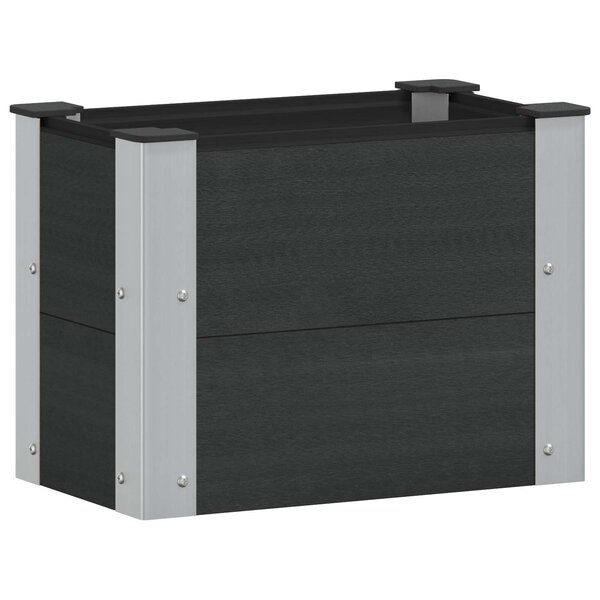 vidaXL Jardinière surélevée Noir 50 x 30 x 36 cm
