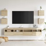 vidaXL Meubles TV muraux 4 Pièces Chêne sonoma 30 5x30x30 cm