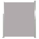 vidaXL Auvent latéral rétractable de patio 170x300 cm Gris