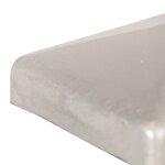 vidaXL Bouchons de poteau de clôture 6 Pièces Métal galvanisé 91x91 mm