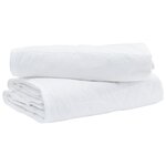 vidaXL Couettes et duvets Blanc 155 x 200 cm Bas