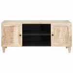 vidaXL Unites TV avec étagère Blanc 105 x 33 x 46 cm Bois d'ingénierie