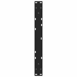 vidaXL Pieds de table basse en forme de V  2 pièces  noir  60 x (30-31 3) cm  acier