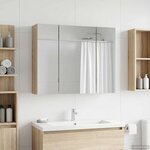 vidaXL Armoire Miroir de Salle de Bain Chêne Sonoma 60 x 14 5 x 50 cm