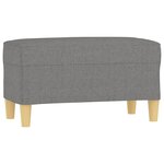 vidaXL Banc Gris foncé 70x35x41 cm Tissu