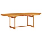 vidaXL Ensemble de salle à manger pour jardin 7 Pièces Marron