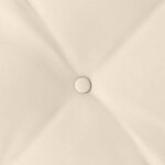 vidaXL Coussin de Dos Beige 200 x 50 cm Tissu en microfibre