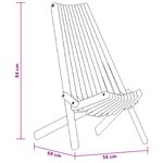 vidaXL Chaises de Jardin Pliantes 2 Pièces Bois Acacia