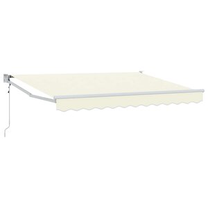 vidaXL Auvent rétractable électrique Crème 2 5 x 2 m