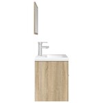 vidaXL Ensemble de meubles de salle de bain 3 Pièces chêne sonoma