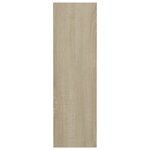 vidaXL Armoires à chaussures murales 2 Pièces Chêne Sonoma 60x18x60 cm