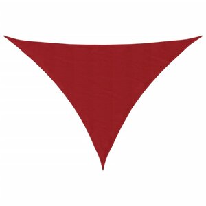 vidaXL Voile de parasol tissu oxford triangulaire 5x6x6 m rouge
