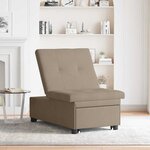 vidaXL Canapé-Lit avec coussin Taupe 67 x 194 x 82 cm Contreplaqué