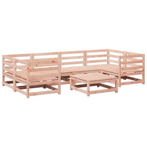 vidaXL Salon de jardin 7 Pièces bois massif sapin de douglas
