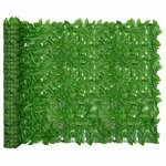 vidaXL Écran de balcon avec feuilles vert 300x150 cm