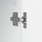 vidaXL Meuble TV Blanc 99 x 34 5 x 50 cm Bois d'ingénierie