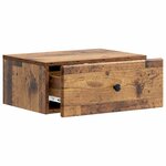 vidaXL Cabinet de chevet mural 2 pc Bois ancien 49 x 34 5 x 20 cm