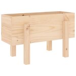 vidaXL Jardinière 62x30x38 cm bois massif de pin