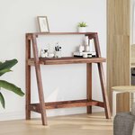 vidaXL Bureau Marron 90 x 50 x 103 cm Bois Recyclé Solide