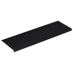 vidaXL Marches d'escalier 10 Pièces 25x75 cm caoutchouc