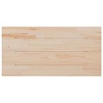 vidaXL Dessus de table blanc 80x40x2 5 cm bois de pin massif