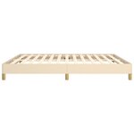 vidaXL Cadre de lit sans matelas crème 180x200 cm tissu