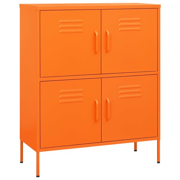 vidaXL Armoire de rangement Orange 80x35x101 5 cm Acier