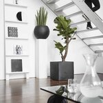 Capi Jardinière Urban Smooth carré 30x30x30 cm noir KBL902