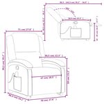 vidaXL Fauteuil de massage inclinable Vert foncé Velours