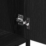 vidaXL Meuble de Lavabo de Salle de Bain Chêne noir 65 x 33 x 60 cm