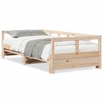 vidaXL Lit de jour sans matelas 90x200 cm bois de pin massif