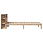 vidaXL Lit bibliothèque sans matelas 90x190 cm bois de pin massif
