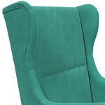 vidaXL Fauteuil Turquoise Velours