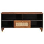 vidaXL Meuble TV Marron 100 x 33 5 x 46 cm Bois de mangue massif