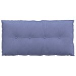 vidaXL Coussin de Dos Bleu denim 100 x 19 x 50 cm tissu