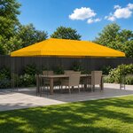 vidaXL Abri de jardin 6 x 3 m Jaune Polyester et Acier 190 gsm