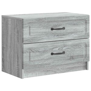 vidaXL Cabinet de chevet Sonoma gris 62 x 34 5 x 44 5 cm