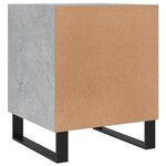 vidaXL Tables de chevet 2 Pièces gris béton 40x40x50 cm bois d’ingénierie