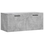 vidaXL Armoire murale gris béton 80x36 5x35 cm bois d'ingénierie