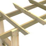 vidaXL Arche pour rosiers 150 x 60 x 204 cm bois imprégné