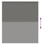 vidaXL Store enrouleur occultant largeur du tissu 126 6 cm polyester