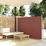 vidaXL Auvent latéral rétractable 140 x 300 cm Marron