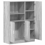 vidaXL Ensemble d'armoires de cuisine 2Pièces sonoma gris bois ingénierie