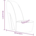 vidaXL Chaise en forme de chaussure à talon haut Violet Velours