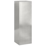 vidaXL Supports pour plantes 2 Pièces Argent 24 x 24 x 75 cm