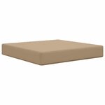 vidaXL Coussin de canapé d'extérieur Taupe 60 x 60 x 8 cm Polyester