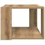vidaXL Table basse chêne artisanal 40x40x30 cm bois d'ingénierie