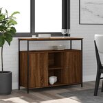 vidaXL Buffet chêne marron 100x35x80 cm bois d'ingénierie