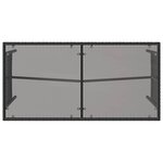 vidaXL Ensemble à manger de jardin avec coussins 3 Pièces Noir