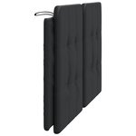 vidaXL Coussin de tête de lit Zadar noir 152 cm similicuir